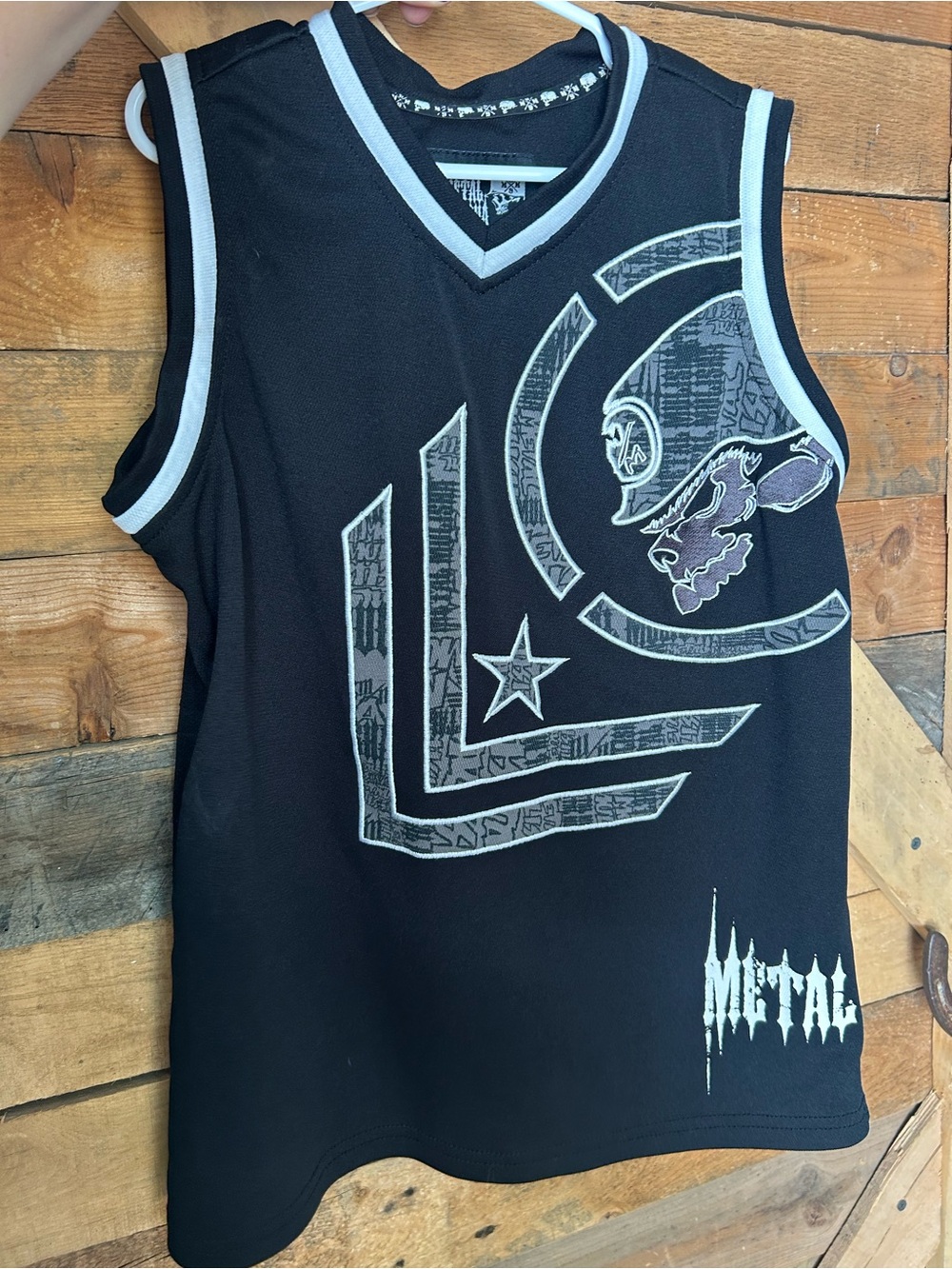 Metal Mulisha Black Tank Top with Gray Trim and Graphic